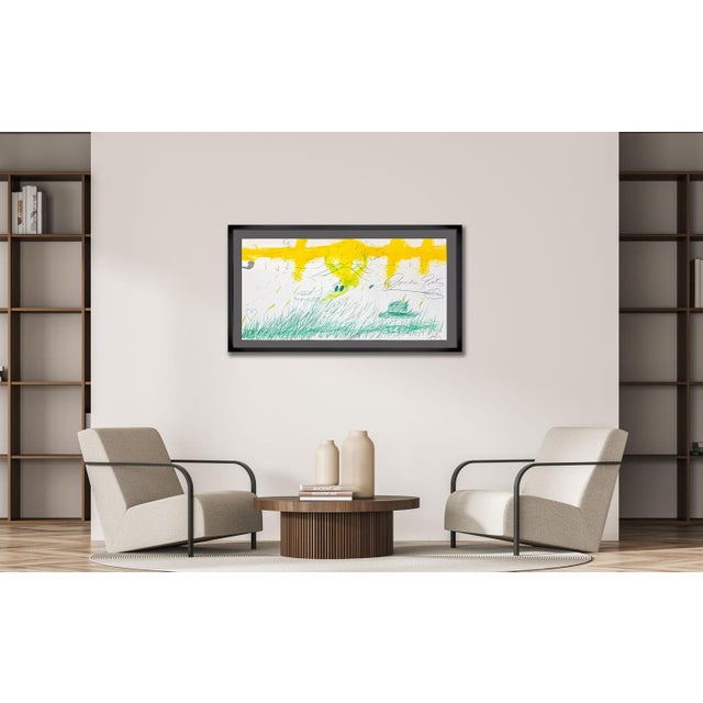 Antoni Tapies Original Signed Lithograph Limited Edition Triptych | Museum Framed | Coa For Sale In Atlanta - Image 6 of 6