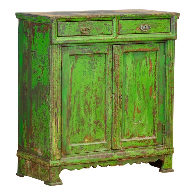 Green Pine Dresser, 1910s For Sale
