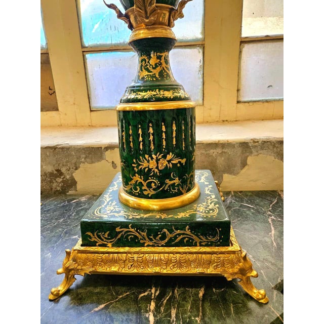 Bring timeless European elegance into your home with this magnificent French-style decorative vase. Finished in a rich...
