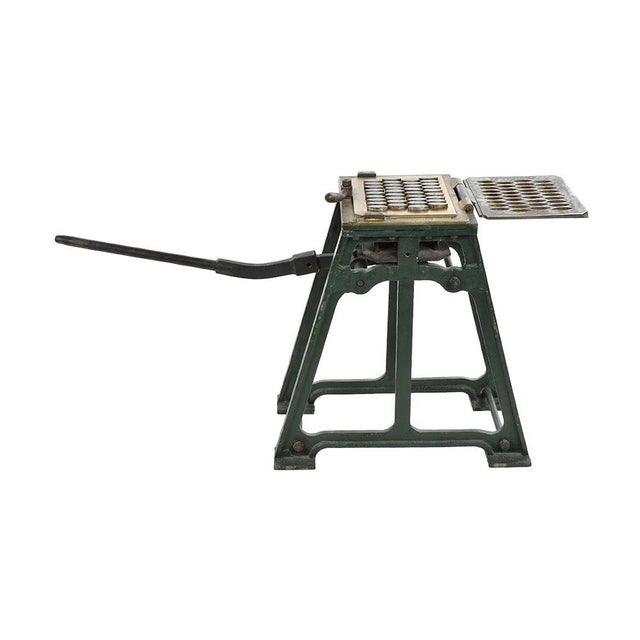 Antique Calisson Machine in Cast Iron and Metal For Sale - Image 10 of 10