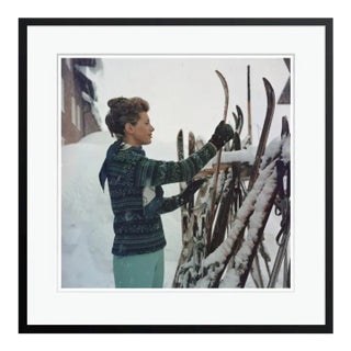 Skiing Princess 1961 by Slim Aarons Black Framed C Print For Sale