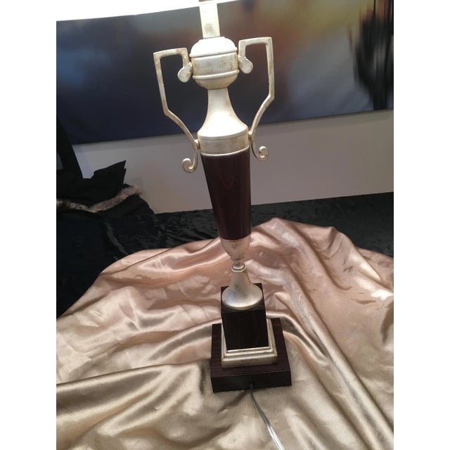 2000 - 2009 Wood & Metal Table Lamp For Sale - Image 5 of 7