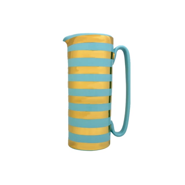 Not Yet Made - Made To Order Gold and Blue Carafe Serlio Gondoliere by Carlo Guazzo for Tuttoatattaccato For Sale - Image 5 of 5