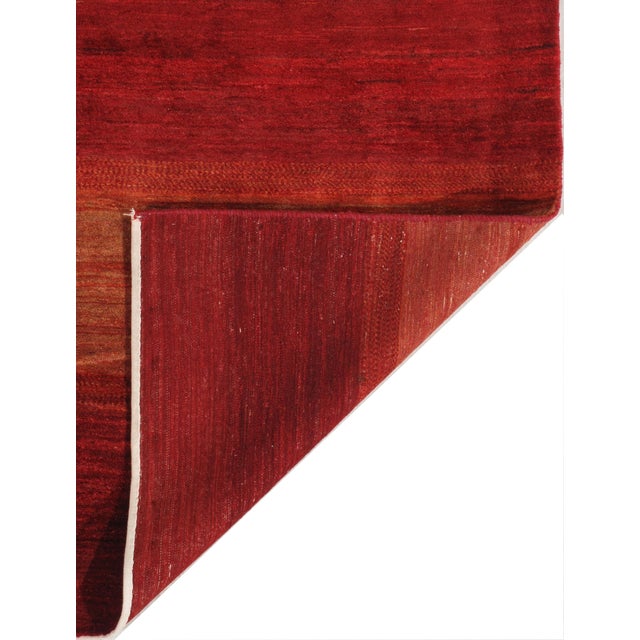 1980s Hand-Knotted Persian Lori Gabbeh Rug 5'1" X 7'3" For Sale - Image 5 of 6