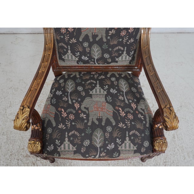 Pair of Louis XVI Style Gilded Wood Armchairs For Sale - Image 16 of 18