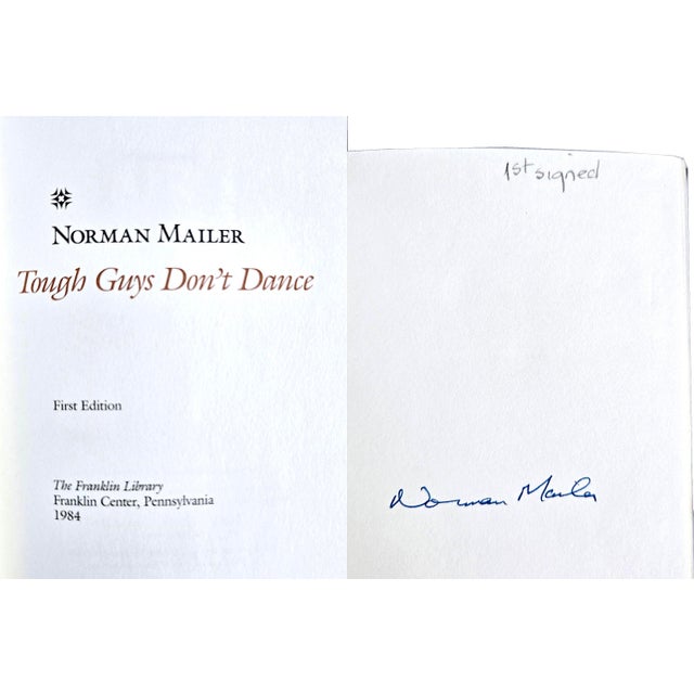 1980s Signed 1st Edition of "Tough Guys Don't Dance", by Norman Mailer, the Franklin Library For Sale - Image 5 of 11