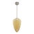 Restored Vintage European Cone Shaped Glass Pendant Light For Sale