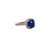 Traditional Natural Sapphire Diamond Ring Size 7 14k White Gold 2.51 Certified For Sale - Image 3 of 10