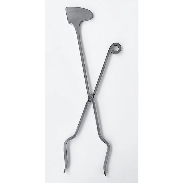 1940s French Art Deco Streamlined Moderne Chromed Fireplace Tools, Set of 4 For Sale - Image 12 of 12