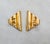Metal Vintage 1960s Signed Napier Modernist Goldtone Clip Earrings-2 Pieces For Sale - Image 7 of 7
