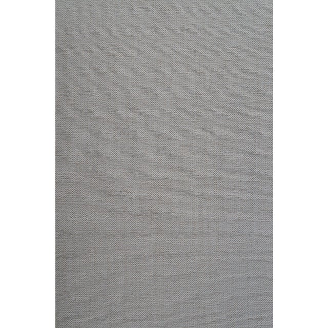 Restoration Hardware Linen Upholstered Ottoman Bench Seat Stool Tassels 31" For Sale - Image 12 of 12