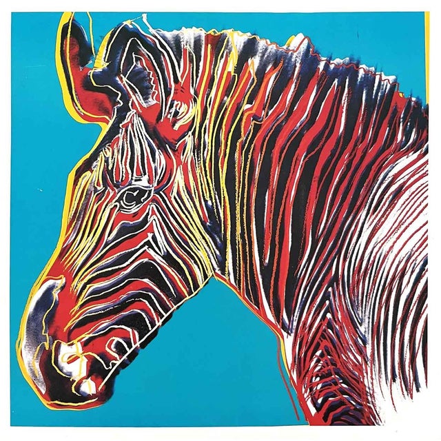 Artist: Andy Warhol Country: USA Title: Gravy Zebra 1983 Printed: Offset in 1983, in Germany Marks: Not signed, not...