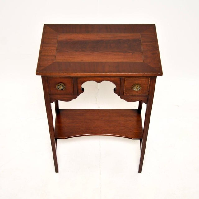 Antique Edwardian Occasional Side Table, 1900 For Sale - Image 6 of 11
