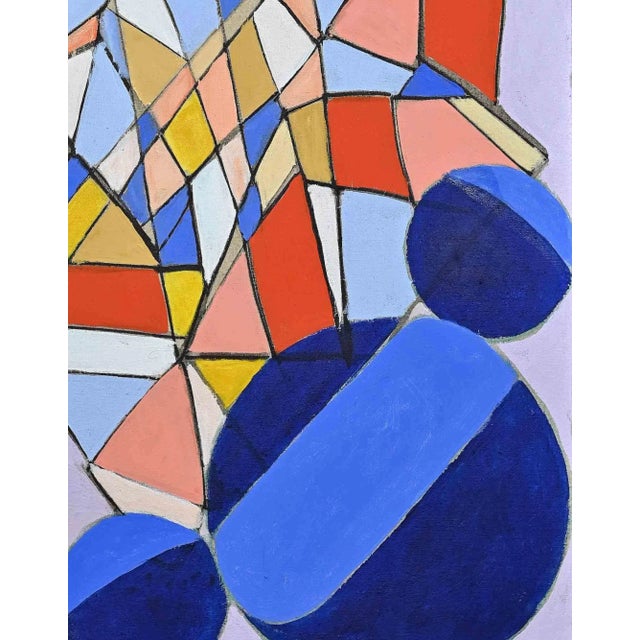 Futurballa is an original artwork realized by Giorgio Lo Fermo (b. 1947) in 2022 Original Oil Painting on Canvas. Hand-...