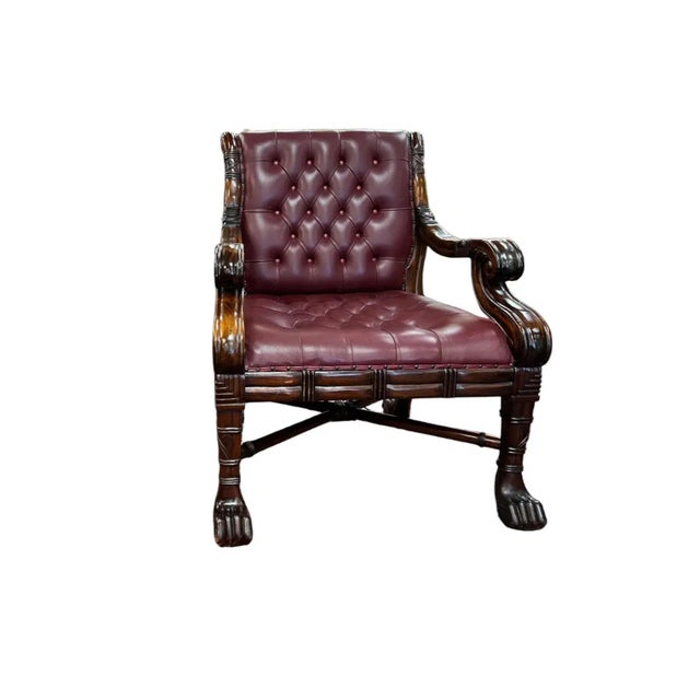 William IV William IV / Early Victorian Chesterfield-Style Armchair, Mid-19th Century For Sale - Image 3 of 16