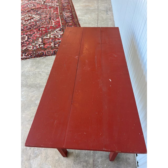 Early 20th Century Antique Farmhouse Table Island, Rectangle For Sale In Birmingham - Image 6 of 11