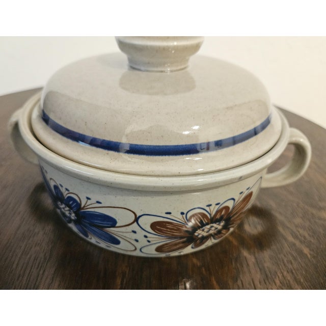 Vintage 1960s-70s Scandinavian Stavanger Ildfast Norway Lidded Casserole Souffle Mid Century Mod For Sale - Image 4 of 10