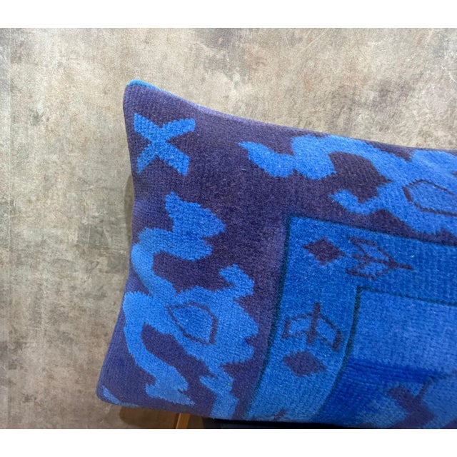 1980s Vintage Lumbar Rug Pillow Cover For Sale - Image 5 of 11