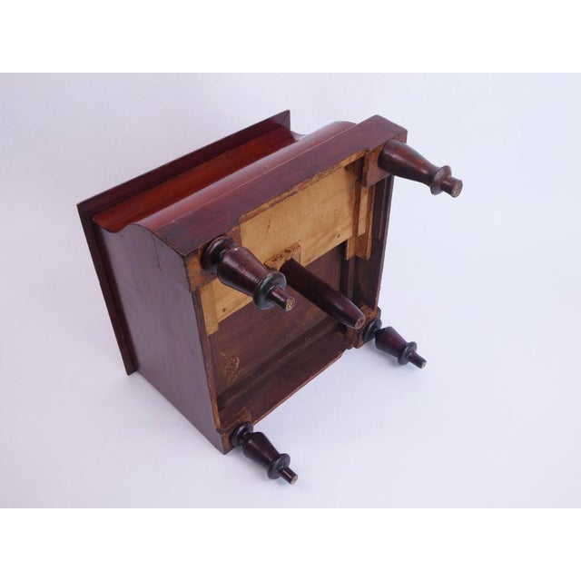 Antique Victoria Bed Steps with Leather For Sale - Image 11 of 13