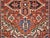 Vintage Persian Heriz Serapi Rug, Hand-Knotted Wool, Geometric Pattern, Brick-Red & Ivory, 4x4 For Sale - Image 4 of 18