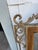 Large Vintage Mediterranean Revival Beveled Wood & Antiqued Gilt Metal Scrollwork Wall Mirror An impressive large-scale...