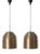 Saturn Pendant Lamps by Kazuo Motozawa for Staff, Germany, 1970s, Set of 2 For Sale