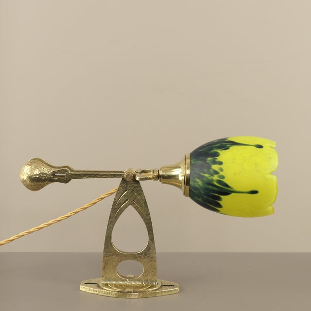 Art Nouveau Wall or Table Lamp attributed to Wiener Werkstätten, Vienna, 1920s For Sale - Image 16 of 16
