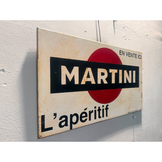 Authentic original Martini advertising sign dated 1973, produced by Pub Vox Paris, as shown below right. A fine example of...
