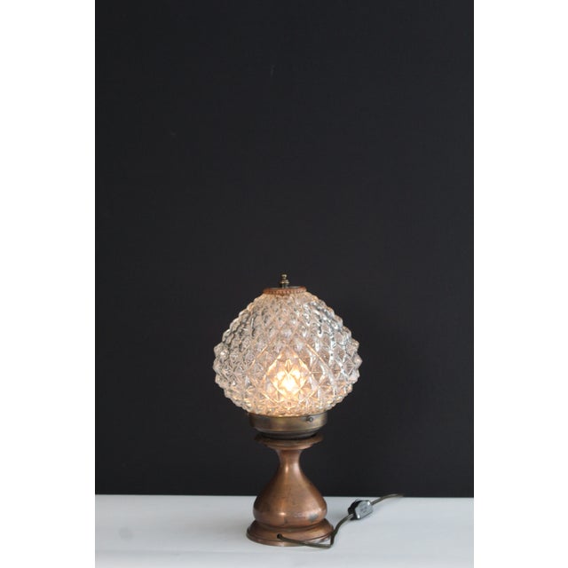 Metal 1930s Country French Pressed Crystal and Copper For Sale - Image 7 of 11