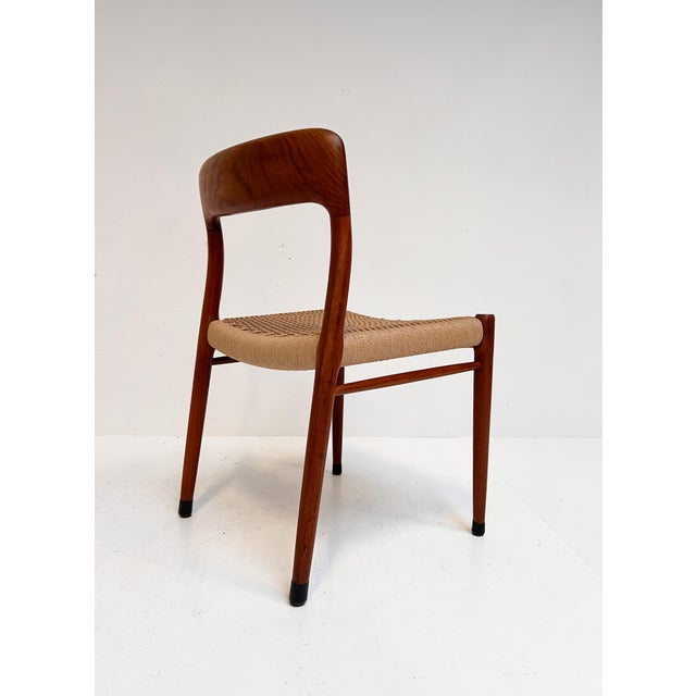 Vintage Model 75 Chairs by Niels Møller for J.L. Møllers, 1960s, Set of 4 For Sale - Image 12 of 18