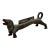 Large Size & Very Heavy Vintage 1930s American Cast Iron Dachshund Dog Boot Scraper & Doorstop - "The Barneys" For Sale