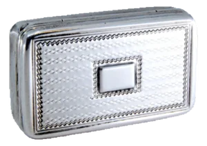 William IV Silver and Gold Vinaigrette Box with Borders