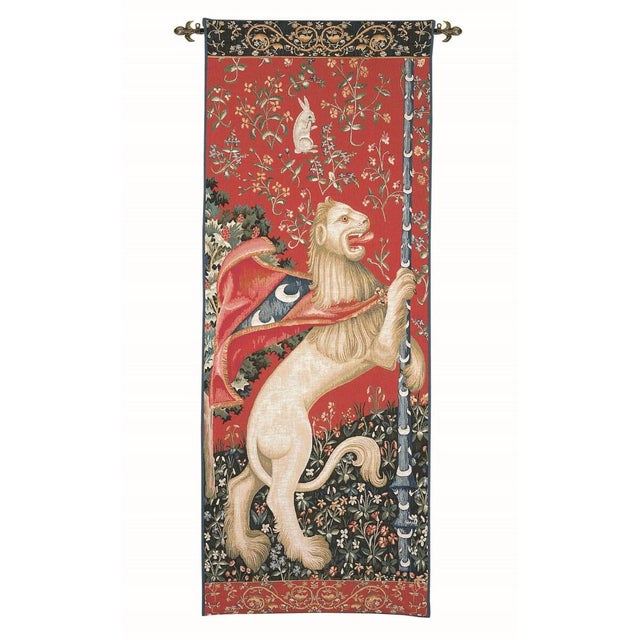 This beautiful tapestry is woven on a jacquard loom by skilled weavers, keeping alive the centuries old tradition of...