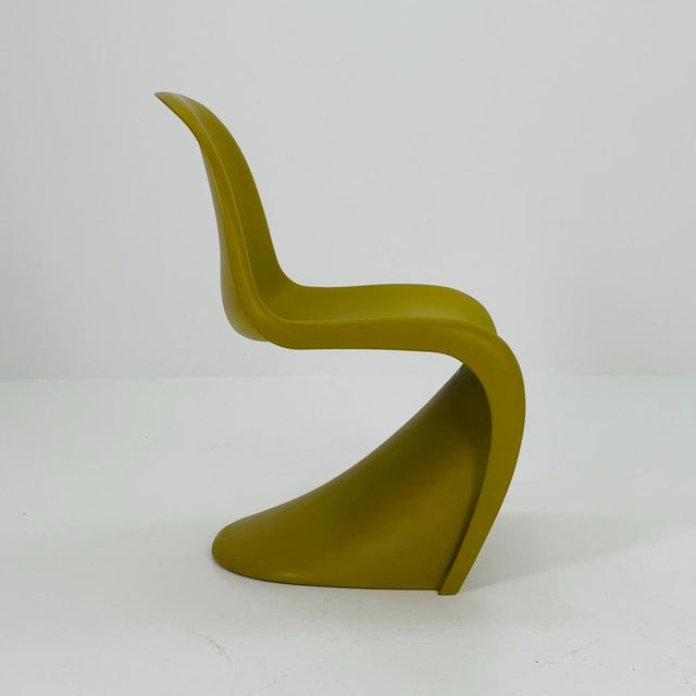 Verner Panton Chair in Mustard by Verner Panton for Vitra, 2012 For Sale - Image 4 of 11