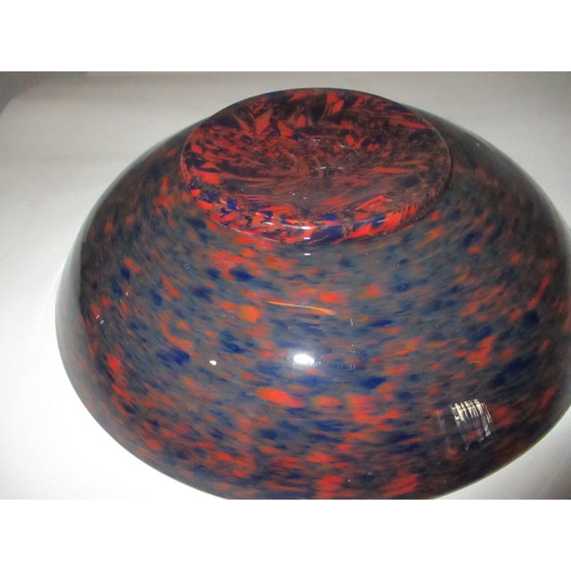 Vintage Murano Shallow Glass Bowl For Sale In New York - Image 6 of 8