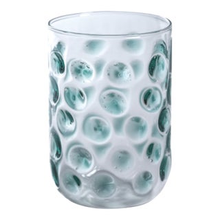 Airelles Glass Tumbler- Green - Set of Four For Sale