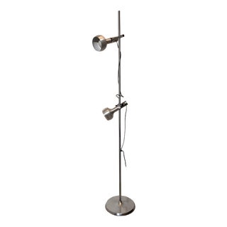 Vintage Adjustable Double Spot Floor Lamp For Sale
