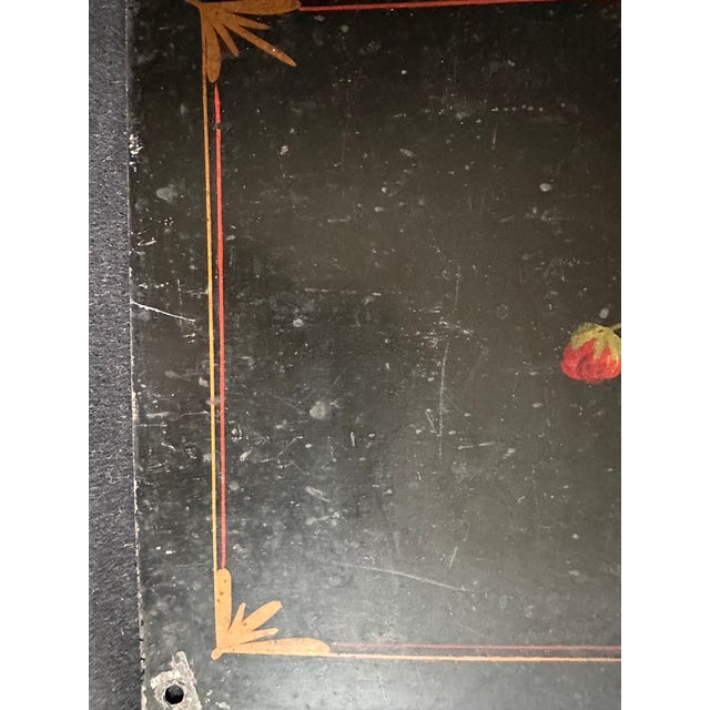 Metal Antique Architectural Salvage Still Life Roses and Flowers Hand-Painted on Metal Panels For Sale - Image 7 of 9