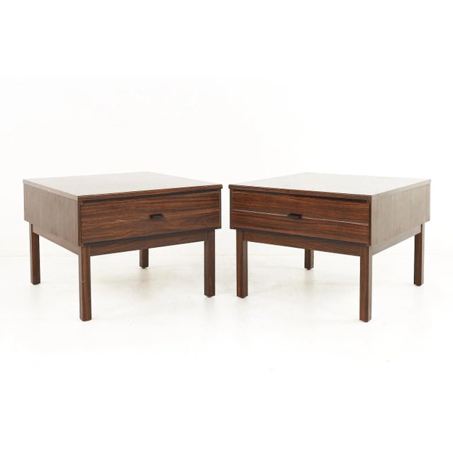 American of Martinsville Mid Century Rosewood End Tables - a Pair For Sale - Image 13 of 13