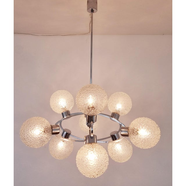 Large Mid-Century Galaxy Sputnik Chandelier, Germany, 1970s For Sale - Image 10 of 16