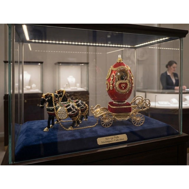 1984 Pierre Lorren One of a Kind Egg Faberge style Egg - Birthday Anniversary gift egg Horse Equstrian LOVER 0ne of a KIND...