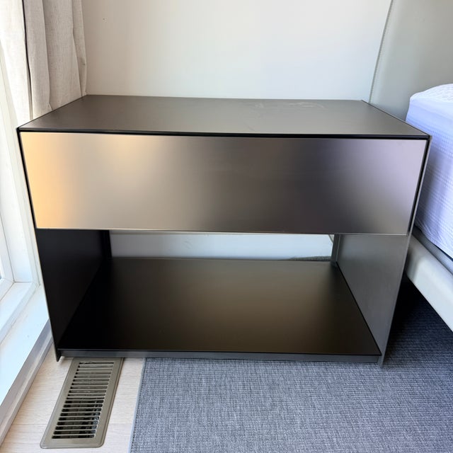 2020s Pair of Trica Absolute 1 Drawer XL Nightstands For Sale - Image 5 of 9