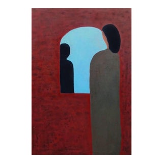 "Hello, My Shadow Self", Acrylic on Canvas Painting by David Akolo, 2025 For Sale