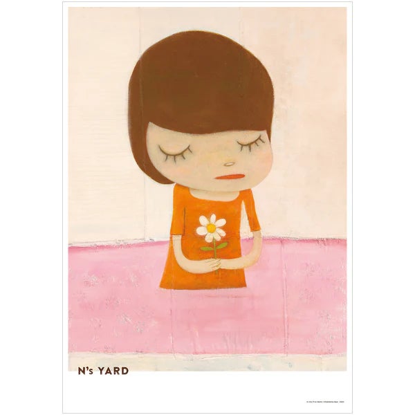 Yoshitomo Nara, In the Pink Water, 2021 Framed in a White Frame Offset print on paper 51.5 × 36.4 cm (20 3/10 × 14 2/5 in)...