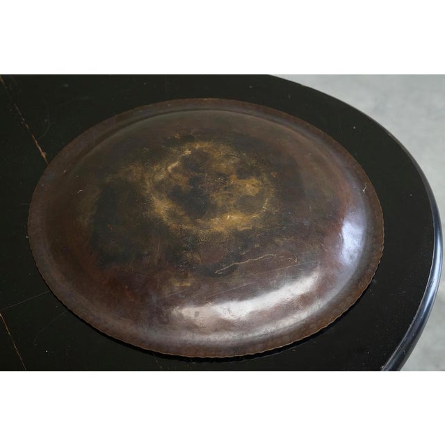 Art Deco Centerpiece Bowl in Verdigris Copper, 1930s For Sale - Image 11 of 12