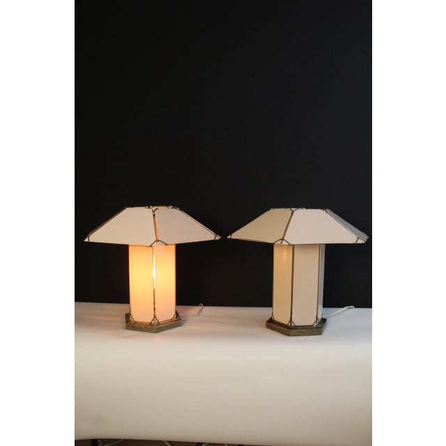 Arts & Crafts 1950s Gustav Stickley Style Table Lamps - a Pair For Sale - Image 3 of 10