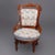 Antique Eastlake Spindled Walnut & Burl Upholstered Parlor Chairs - Set of 6 For Sale - Image 9 of 13