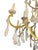 Mid 20th Century Mid 20th Century Glamorous Italian 22k Gold Leaf & Rock Crystal Chandelier. 20th Century. For Sale - Image 5 of 10