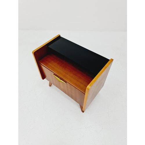 Mid-Century German Beech Nightstands / Bedside Tables from Wk Möbel, 1960s For Sale - Image 3 of 8