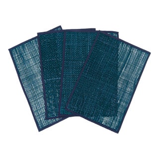 Peele Blue Seagrass Placemat - Set of 4 For Sale